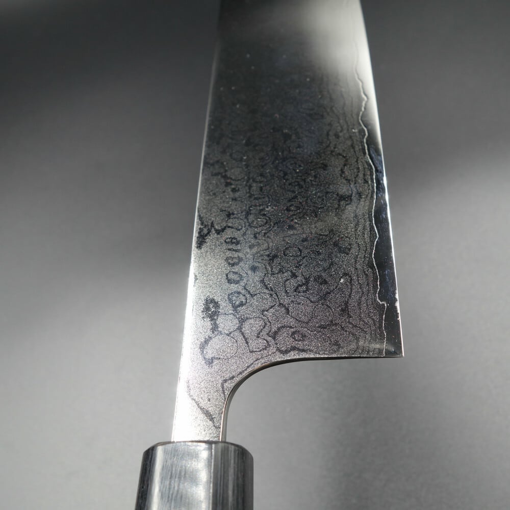 仙助 菜切 包丁 鏡面仕上げ 越前打刃物 165mm VG10 ダマスカス 紫檀