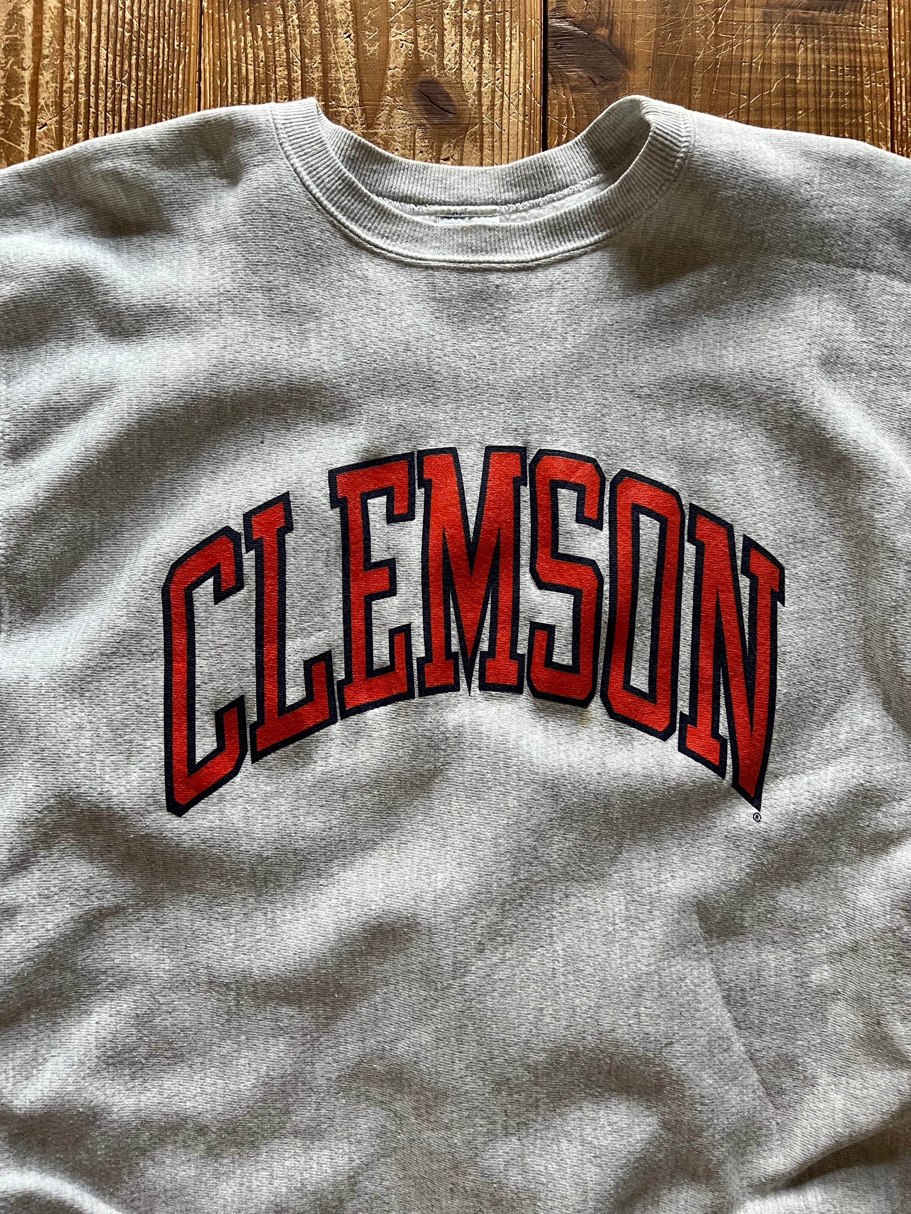 90's 刺繍タグ Champion RW ''CLEMSON'' 表記(XXL) USA製