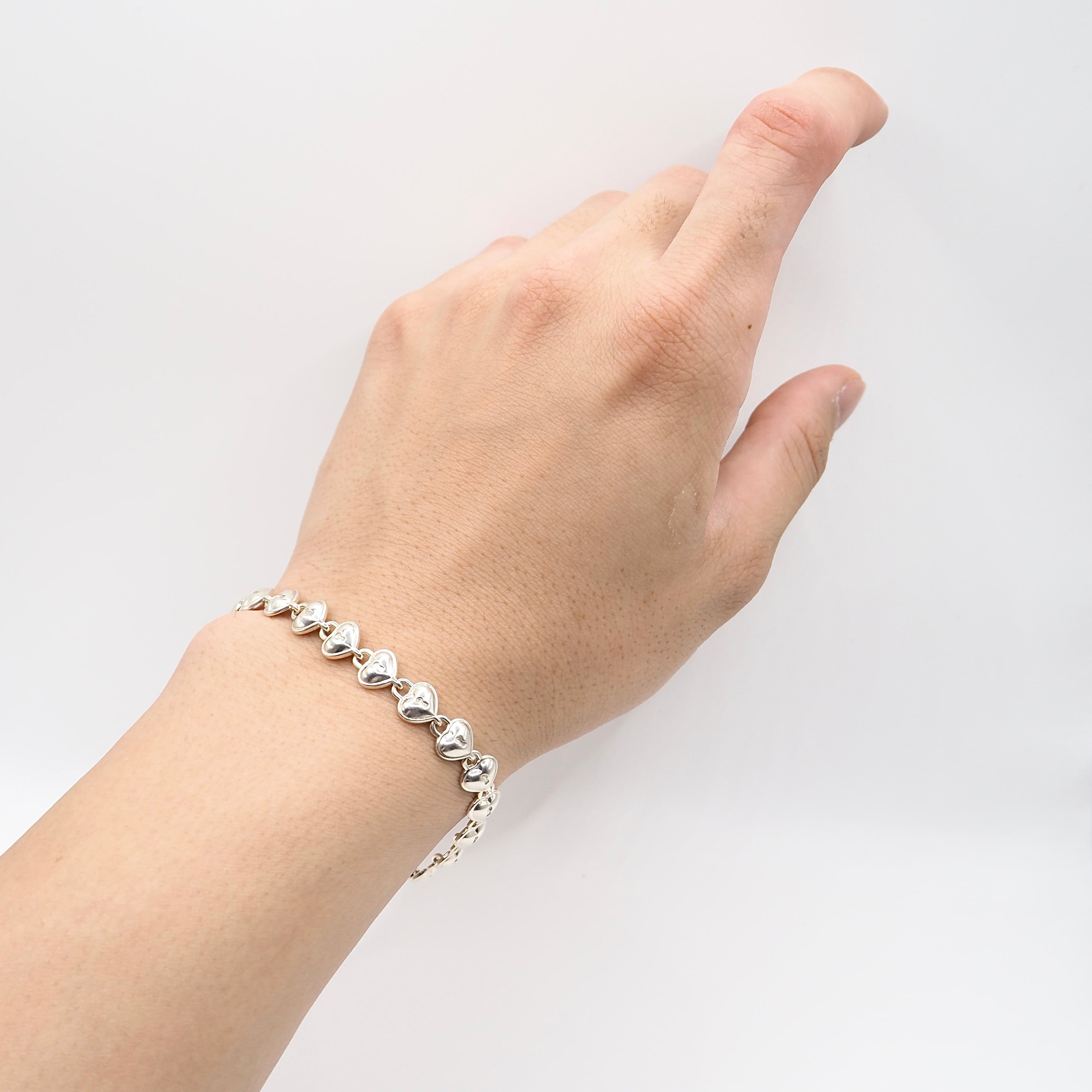 T&CO.925刻印 ティファニー ハートロック ブレスレット シルバー Tiffany&Co. ハートロックブレスレット シルバー925 ティファニー