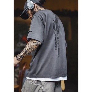 Gun print oversized tee 1501