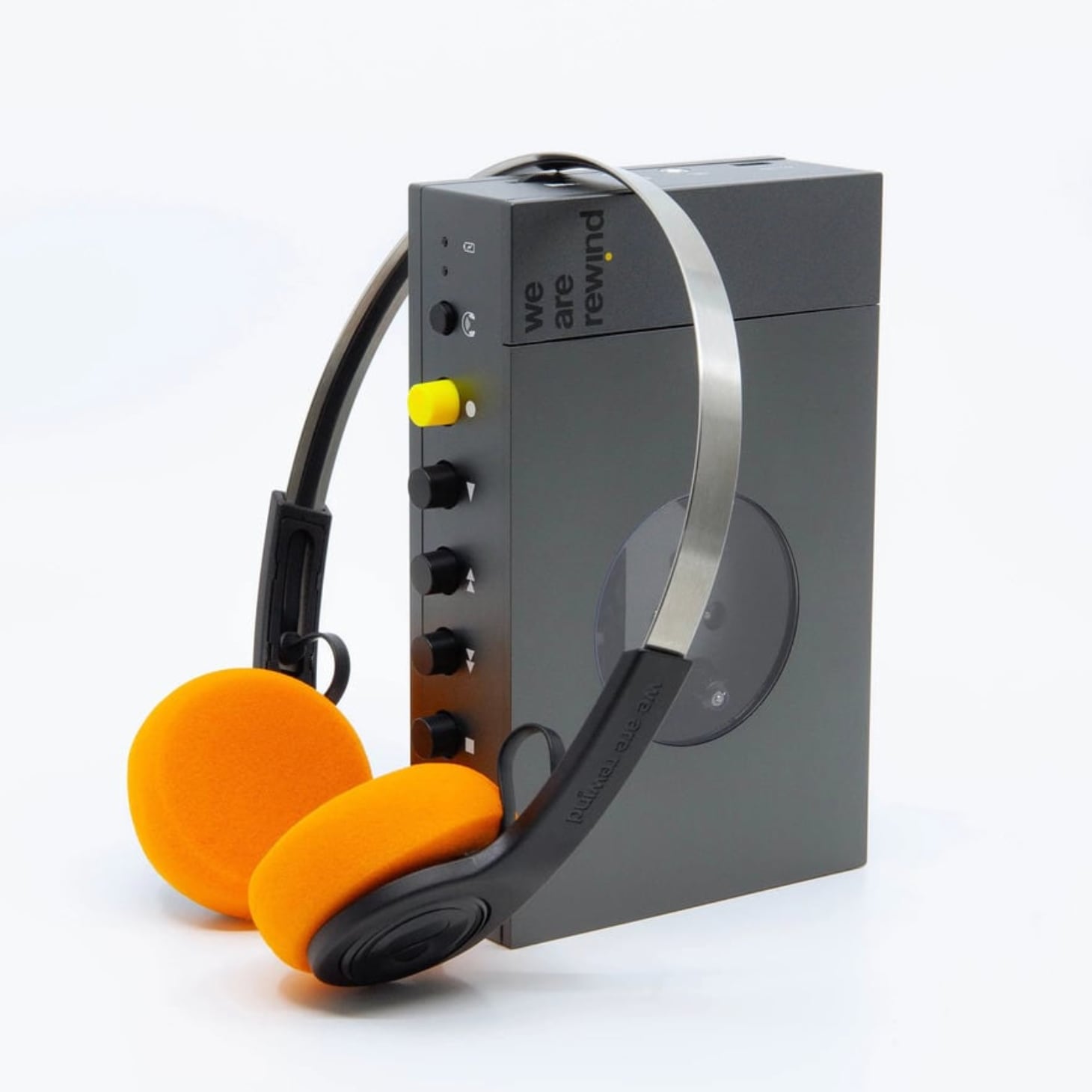 【カセットプレーヤー】we are rewind - Keith(グレー)ヘッドホン・ベルトクリップ付