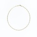 【14K-3-5】16inch 14K gold FIGARO chain necklace