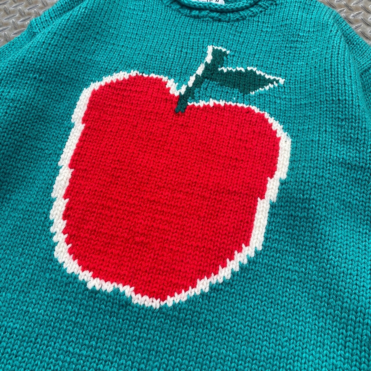 CC "BIG APPLE" HAND KNIT -GREEN-