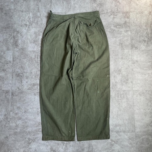70s フランス軍 実物 AIR FORCE メカニックパンツ 詳細写真3