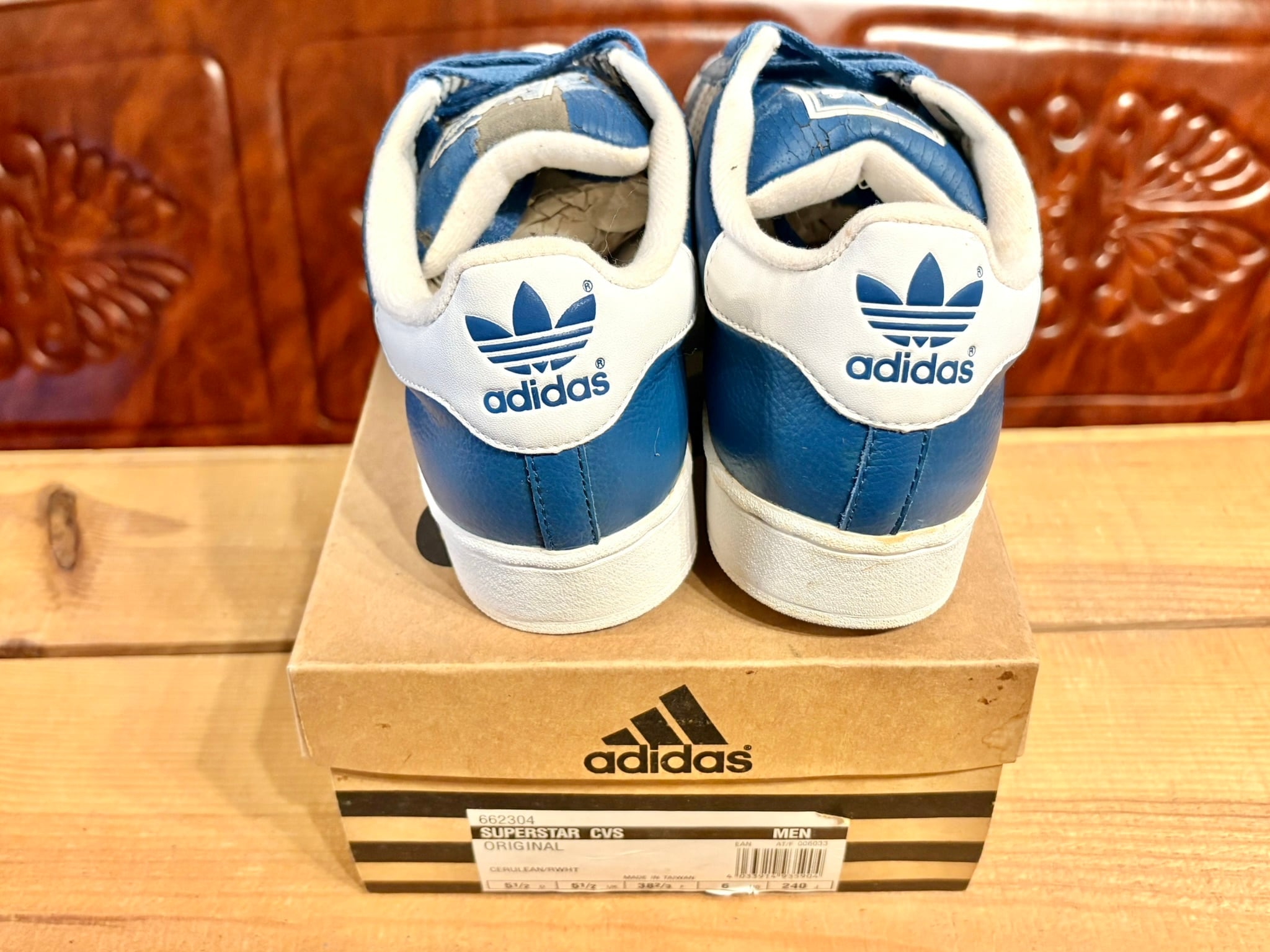 adidas（アディダス）SUPER STAR CVS（スーパースター）6 24cm 青/白