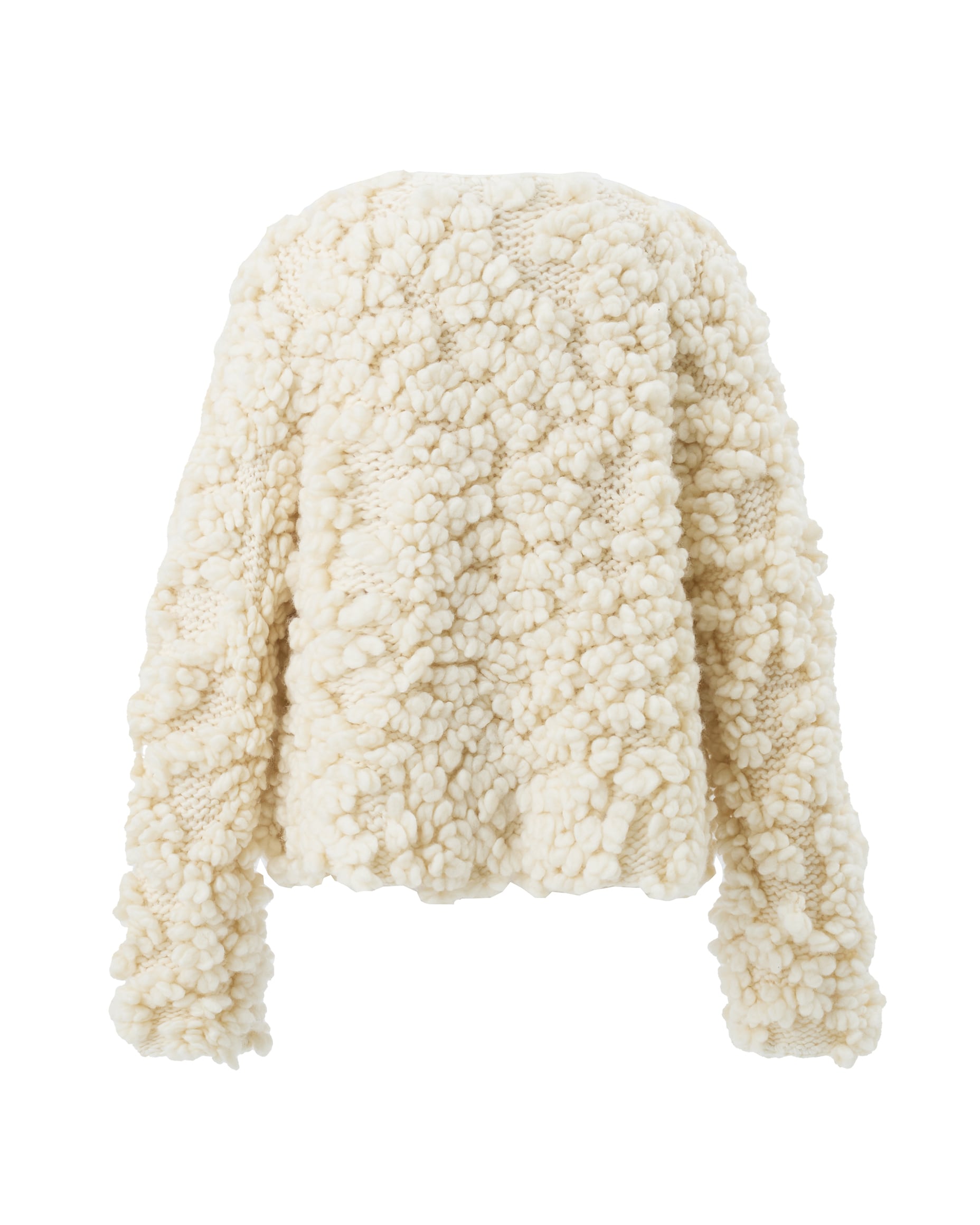 マシュマロニットカーディガン Teddy ホワイト | Cygne