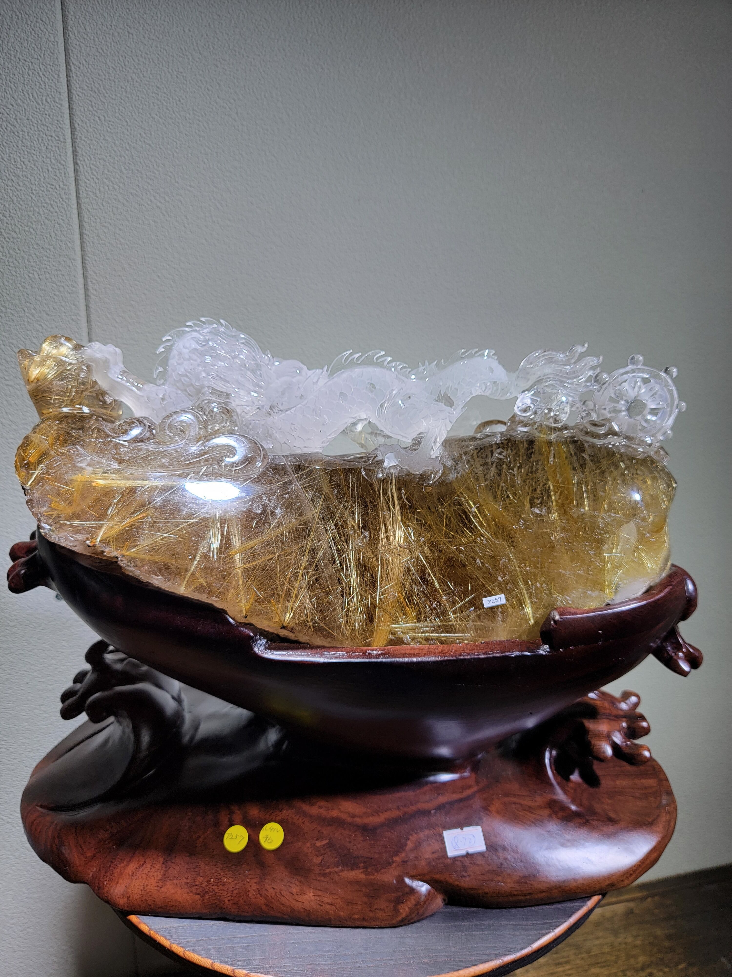 [送料無料][最高級品]最高級特大タイチンルチル神龍