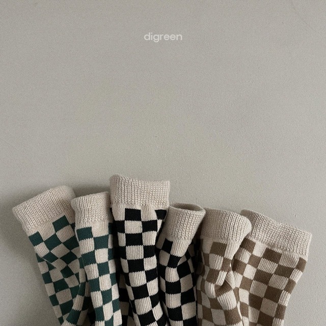 《予約》digreen ¨ checkerboard socks ¨ 26summer
