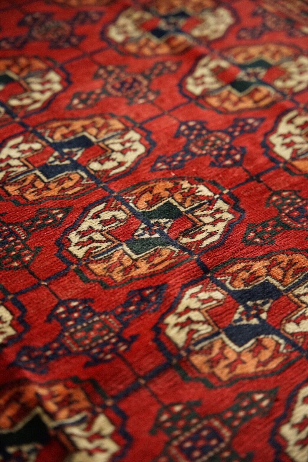 638-Vintage Turkmen Tekke rug | 手織りのヴィンテージラグ専門 638-Vintage Turkmen Tekke rug | 手織りのヴィンテージラグ専門