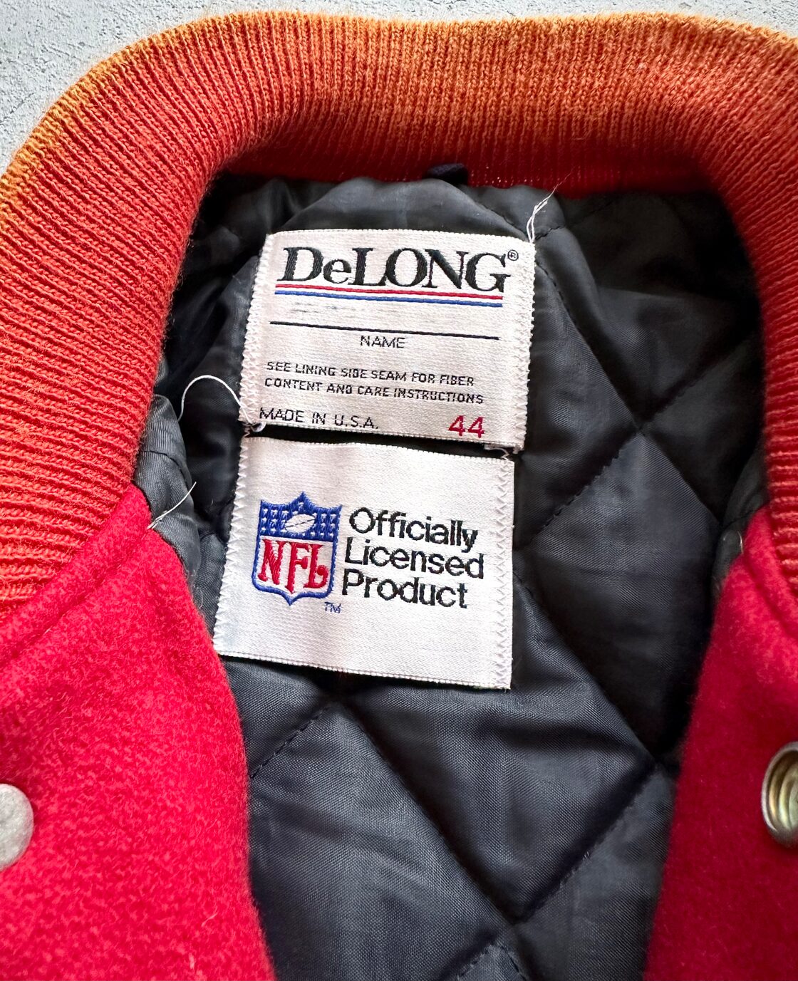 90s〜 USA製 “ DeLONG / SAN-FRANCISCO 49ers ” NFL STADIUM JACKET 