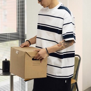 Two-tone striped t-shirt 0759