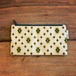 Ashi｜亜紙 Flat Pouch M＊Cambodia Traditional Design (Green) 紙ポーチ 伝統 カンボジア