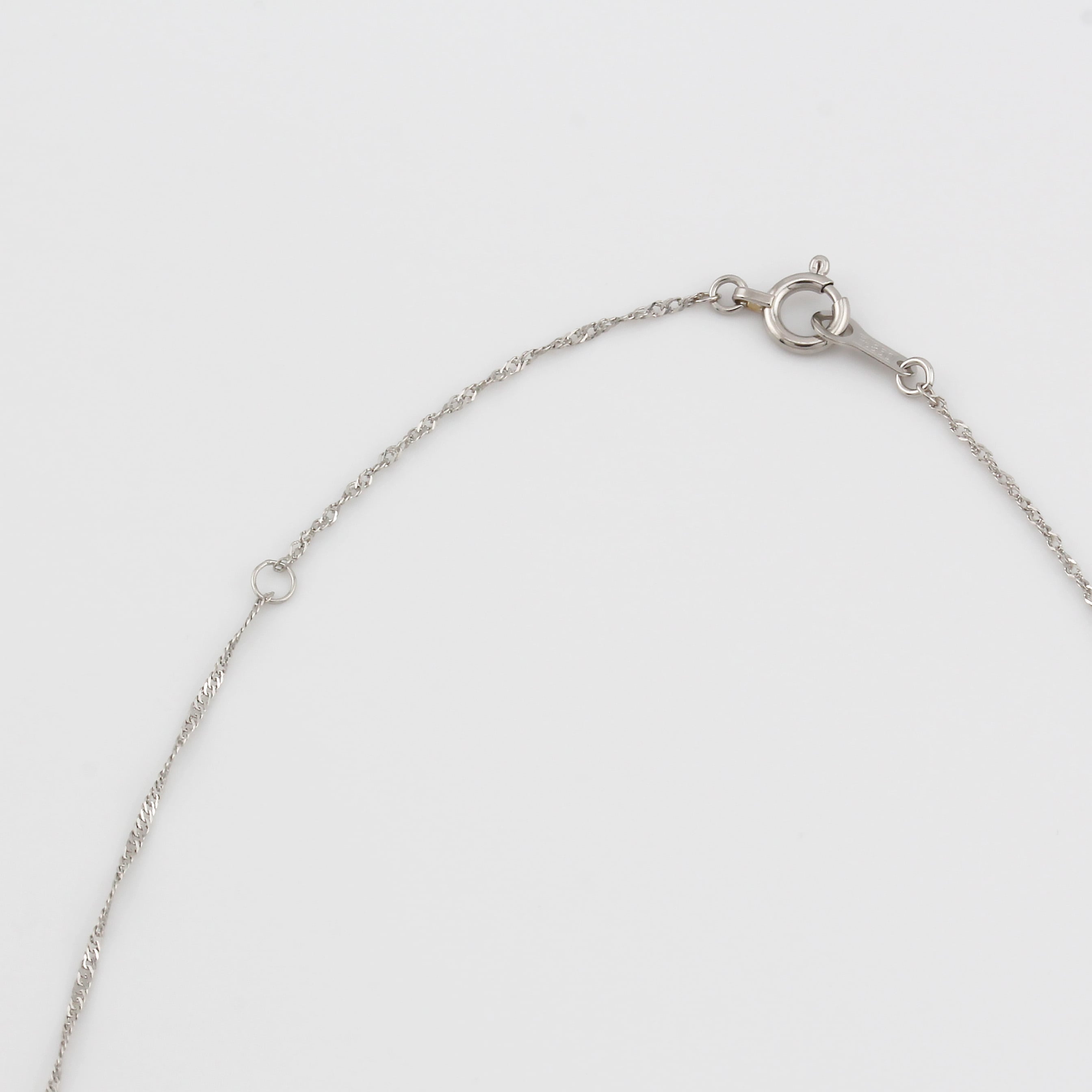 Pt850 ツイストチェーンネックレス 40cm No.193 | スキンジュエリー