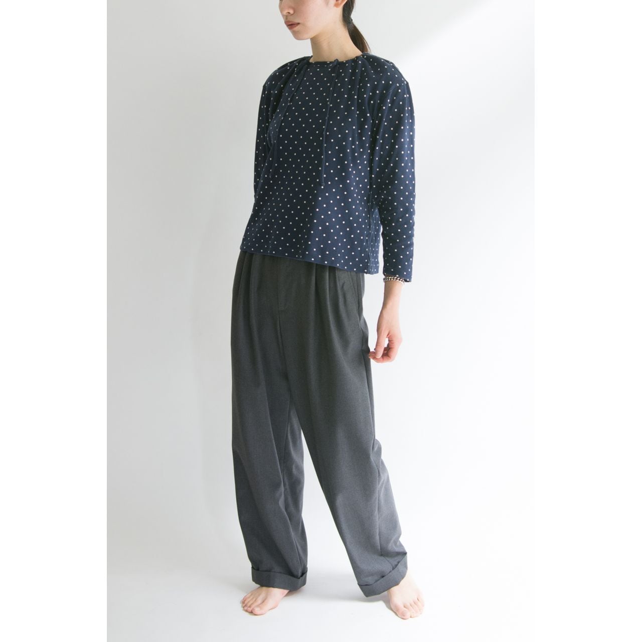 【I.S. Issey Miyake】80's dot printed T-shirt （イッセイミヤケ ドット柄Tシャツ ）5d