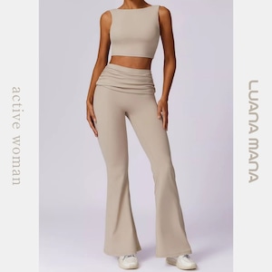 Minimal Sculpt Bra & Flare Leggings Set【5colors】2756