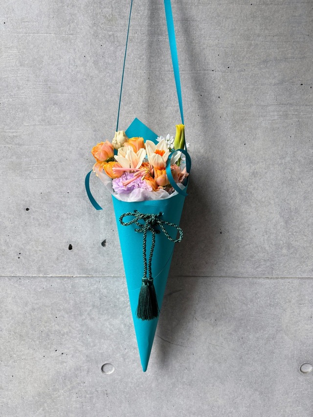 縁を結ぶ華結ブーケ ティファニーブルー