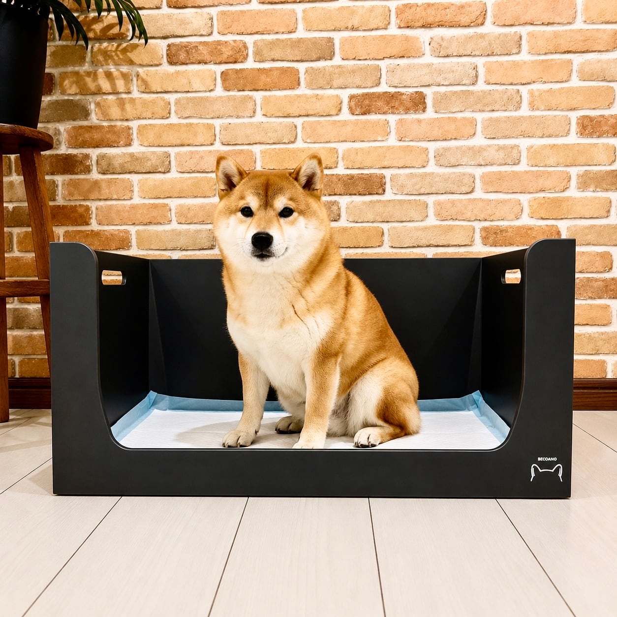 小型犬用トイレ 縦型 ブラック no.2 | BECOANO