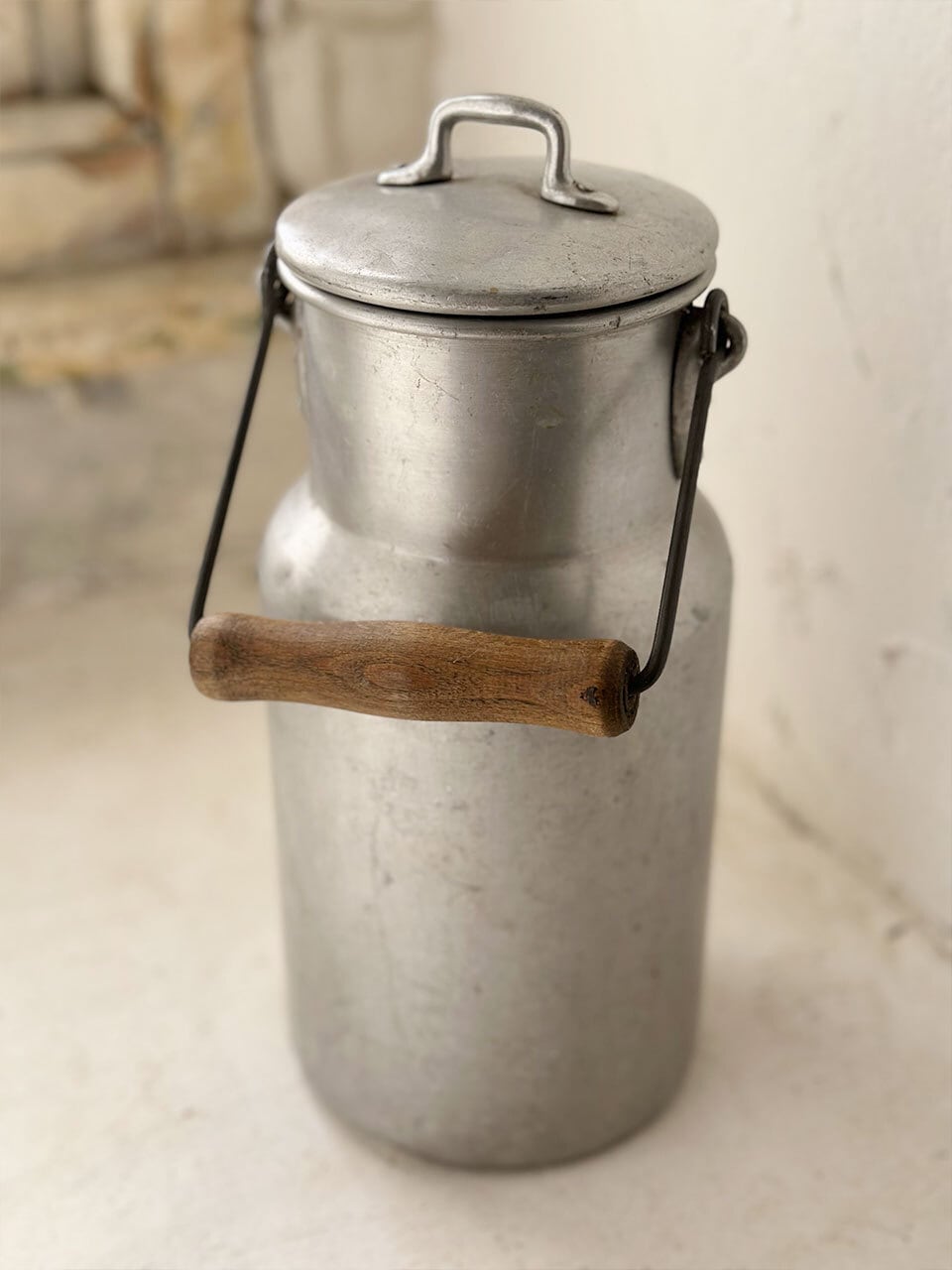 アルミ製小さなミルク缶 | Brocante de La Cocotte （フランス