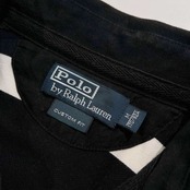 Polo by Ralph Lauren ポロ ラルフローレン ビッグポニー 半袖 ポロシャツ M/170/92A /ブラック×ホワイト/メンズ