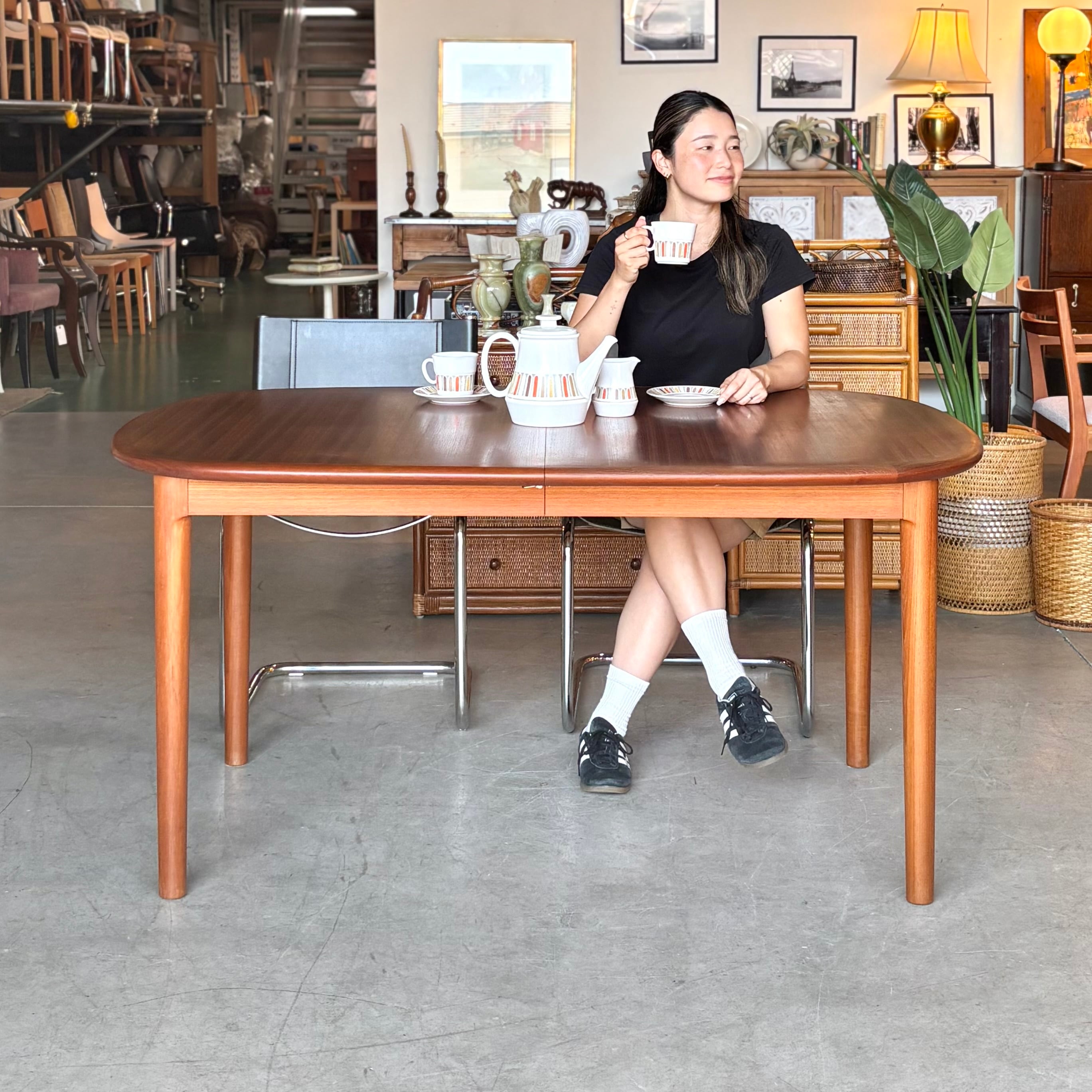 Vintage Oval Extention Table / 青林製作所