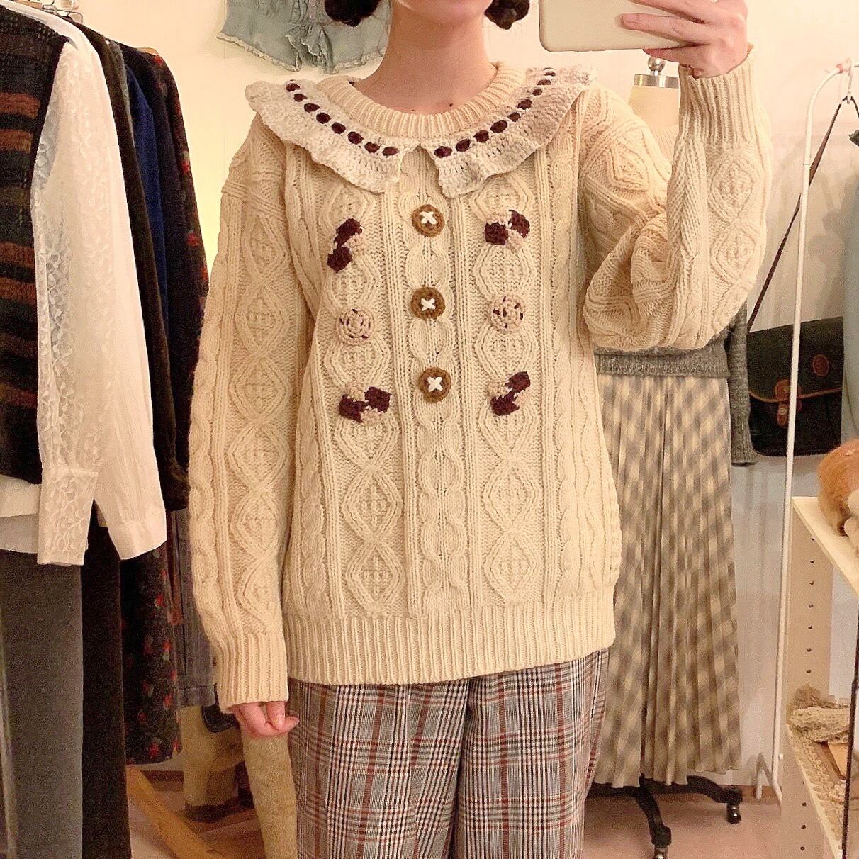 remake : oatmeal cookie aran sweater
