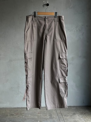 ルーズストレートコットンカーゴパンツ