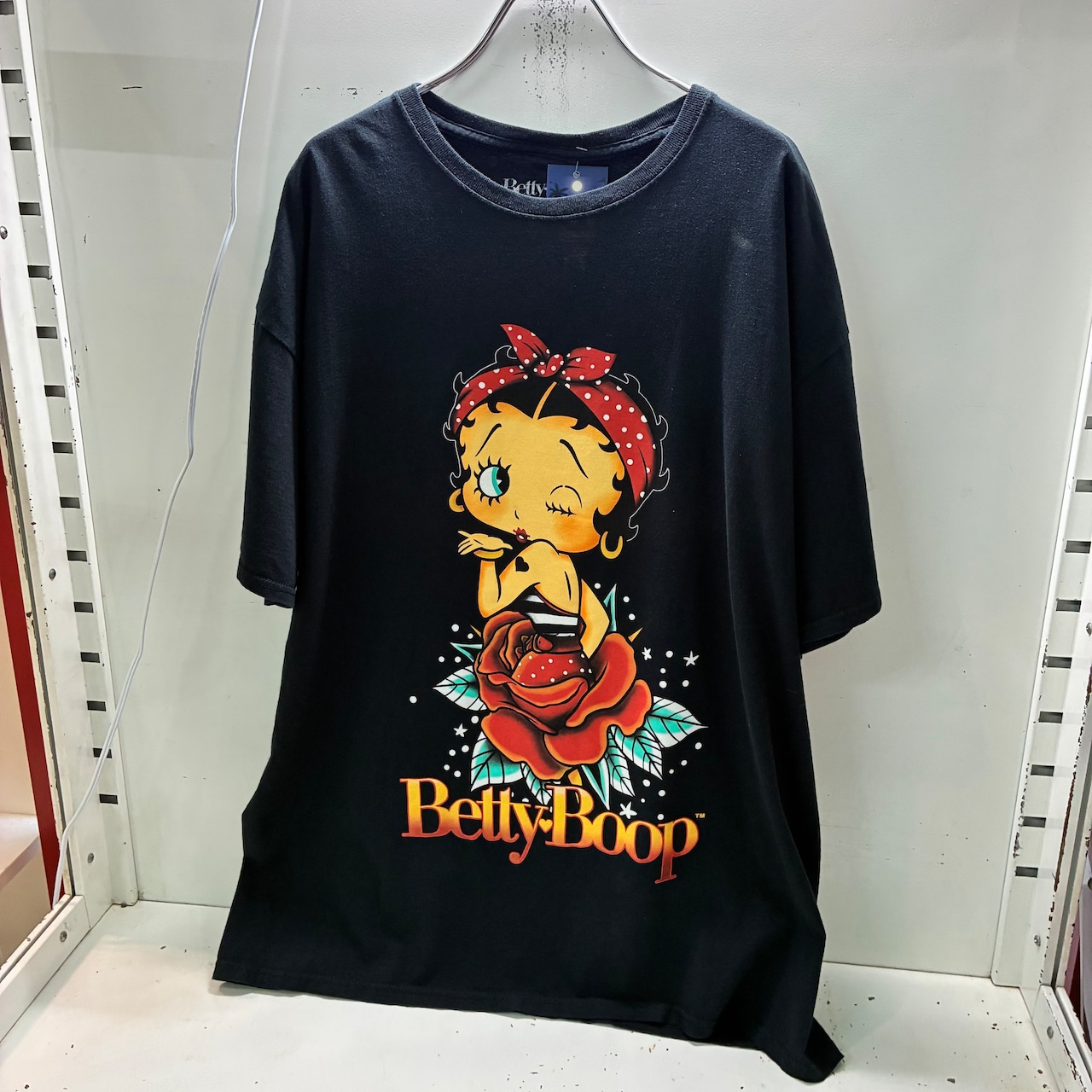 Betty BoopグラフィックTシャツ ブラック ベディちゃん