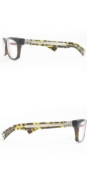 Chrome Hearts クロムハーツ メガネ SPLAT-A 黒×ゴールド Chrome