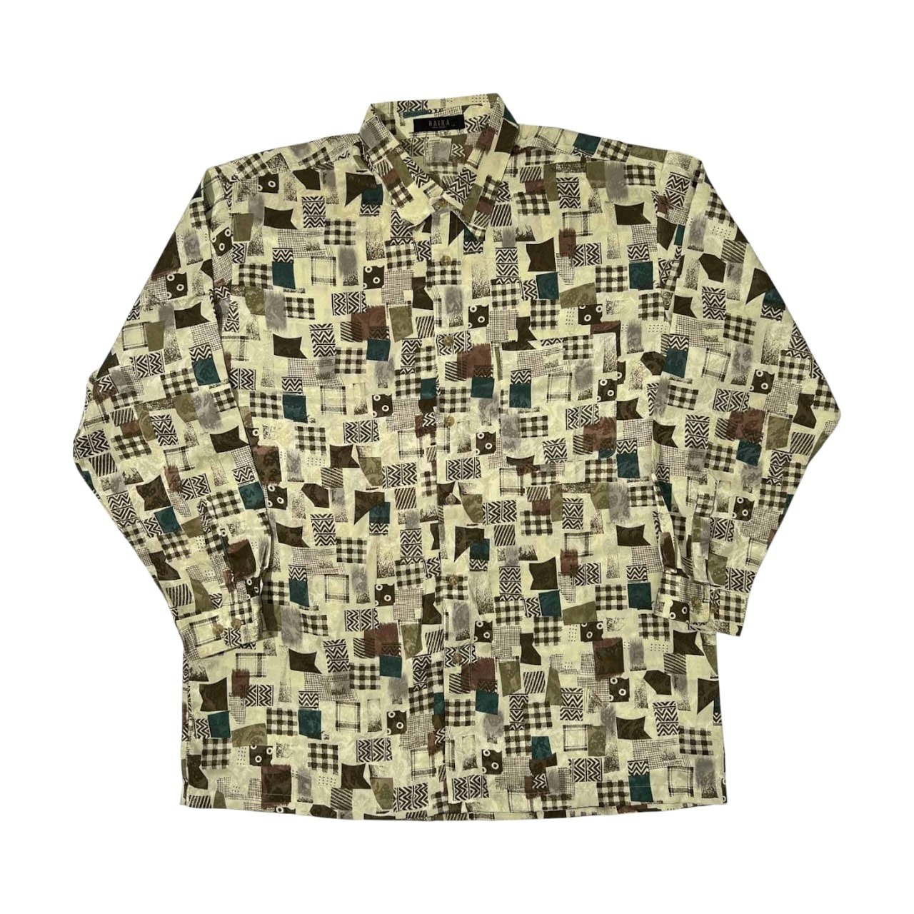 RAIKA ライカ 総柄 さらっと羽織れる 長袖シャツ LL /メンズ/日本製