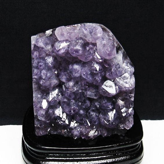 1.7Kg アメジスト クラスター ウルグアイ産 アメジスト 原石 置物 amethyst アメシスト 台座付属 一点物182-6165