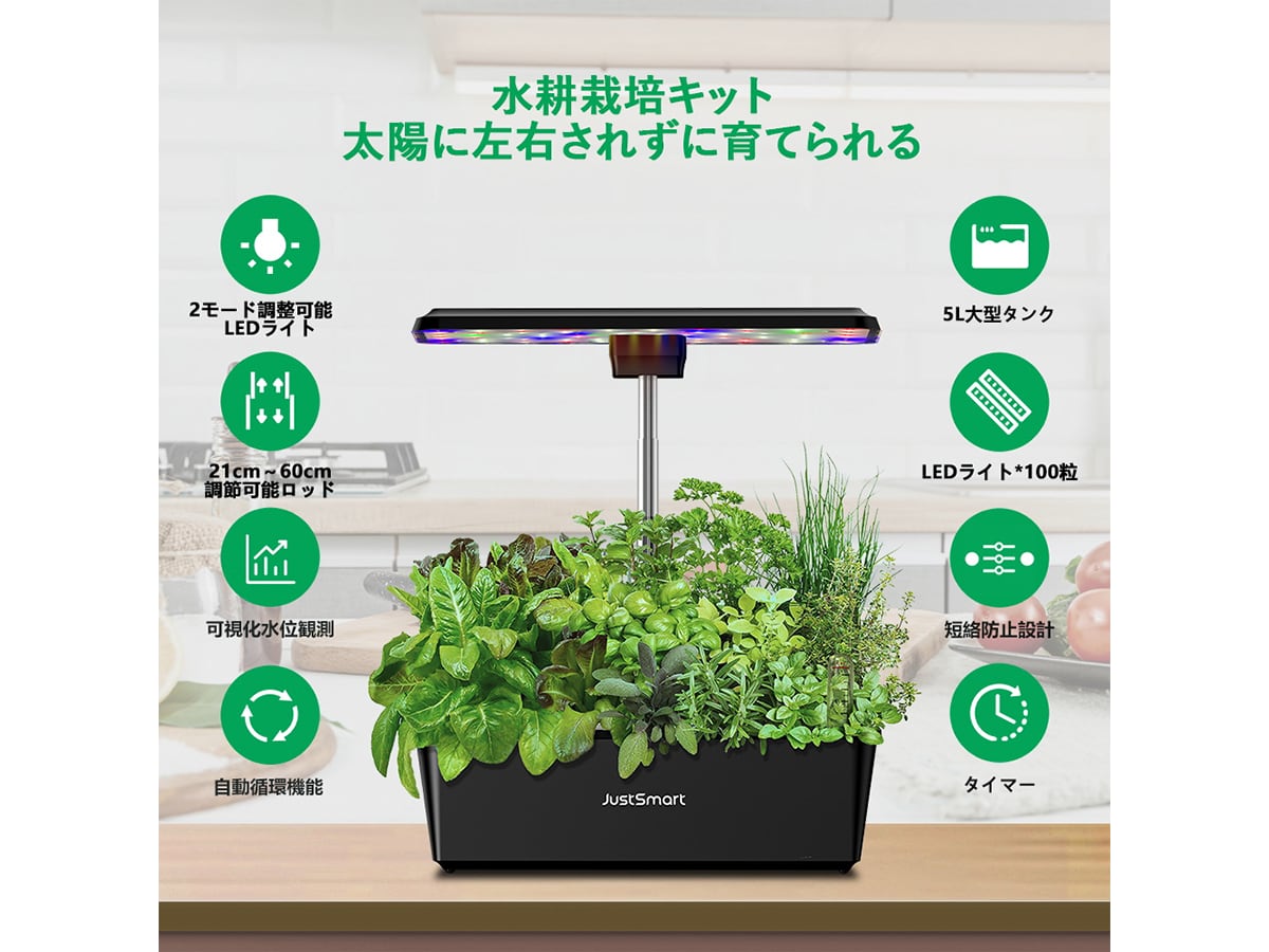 水耕栽培キット JustSmart 【IGS-20SE】 | タネペラ