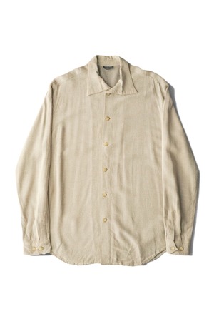 ~00's "GIORGIO ARMANI" Rayon Twill Shirt Made in ITALY