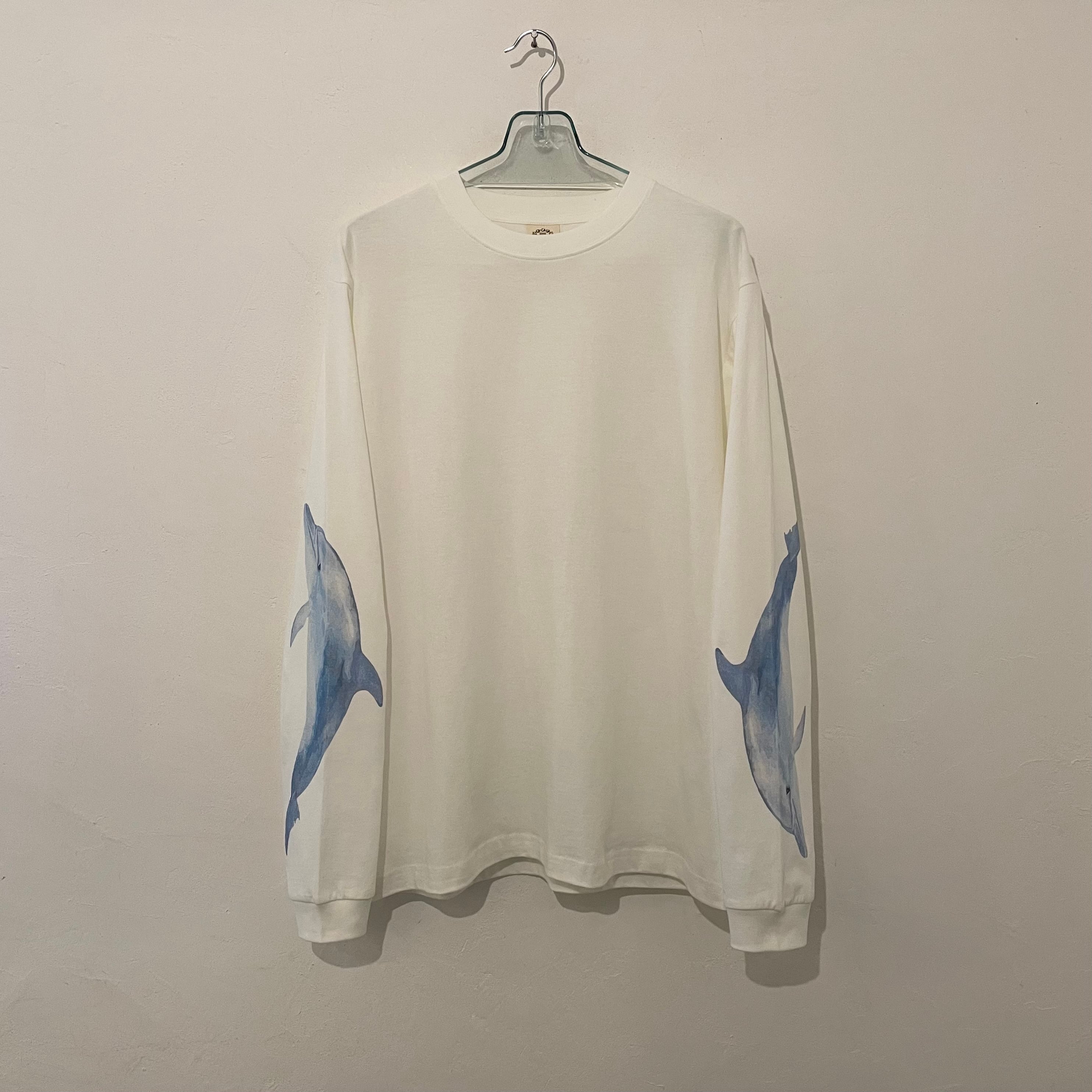 テイル　新品長袖シャツ　海外サイズXS 袖イルカのlong sleeve tee | 川
