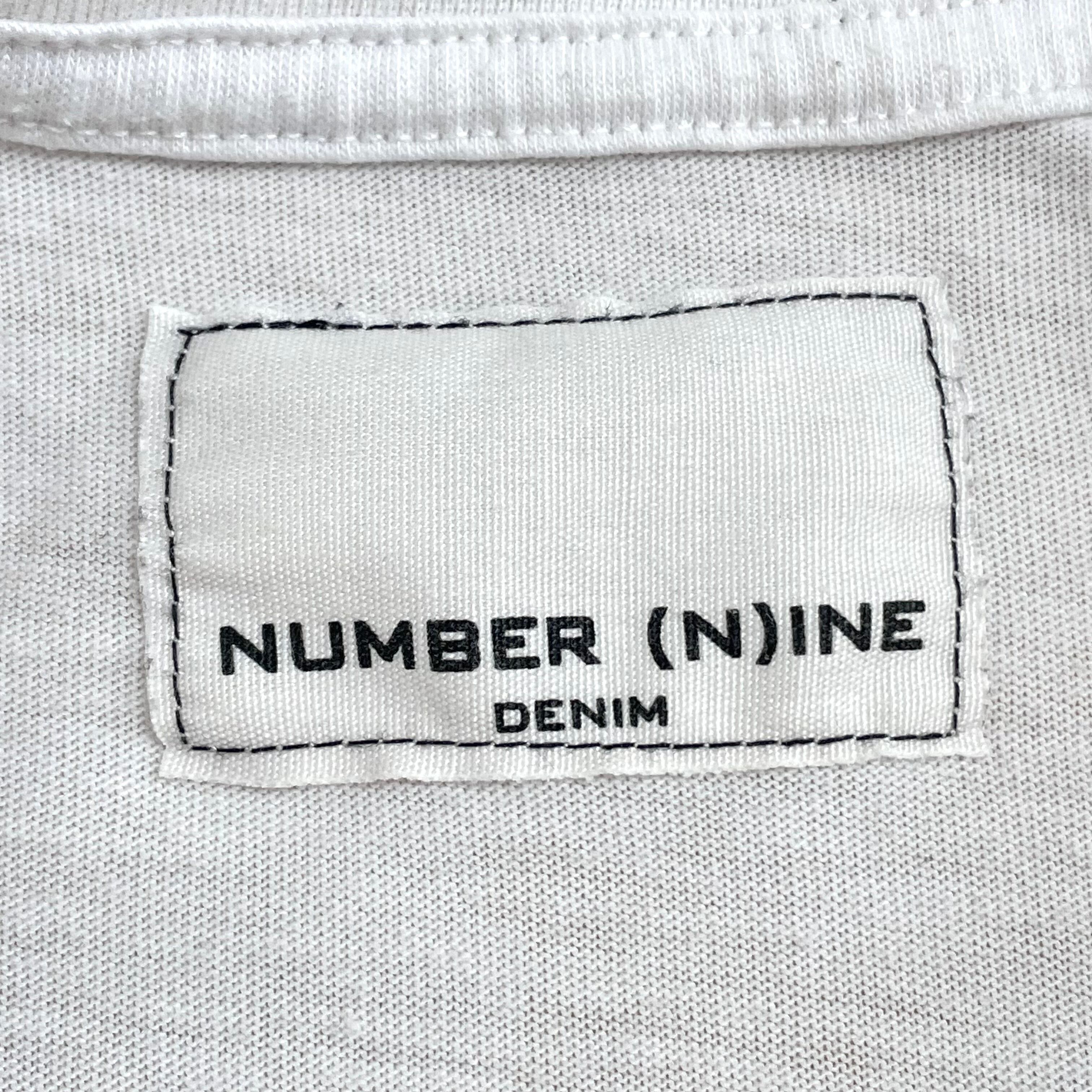 NUMBER (N)INE DENIM】ポケットTシャツ ロゴ Tシャツ ポケt 白t