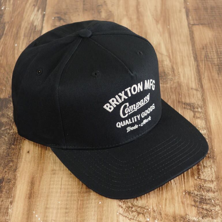 ブリクストン BRIXTON 5パネル スナップバックキャップ ブラック STRATTON SNAPBACK カジュアル