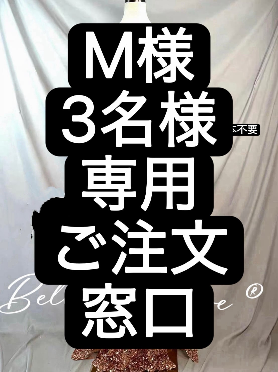 M様 3名様 専用ご注文窓口 ベリーダンス オーダーメイド衣装 MMXW 202511