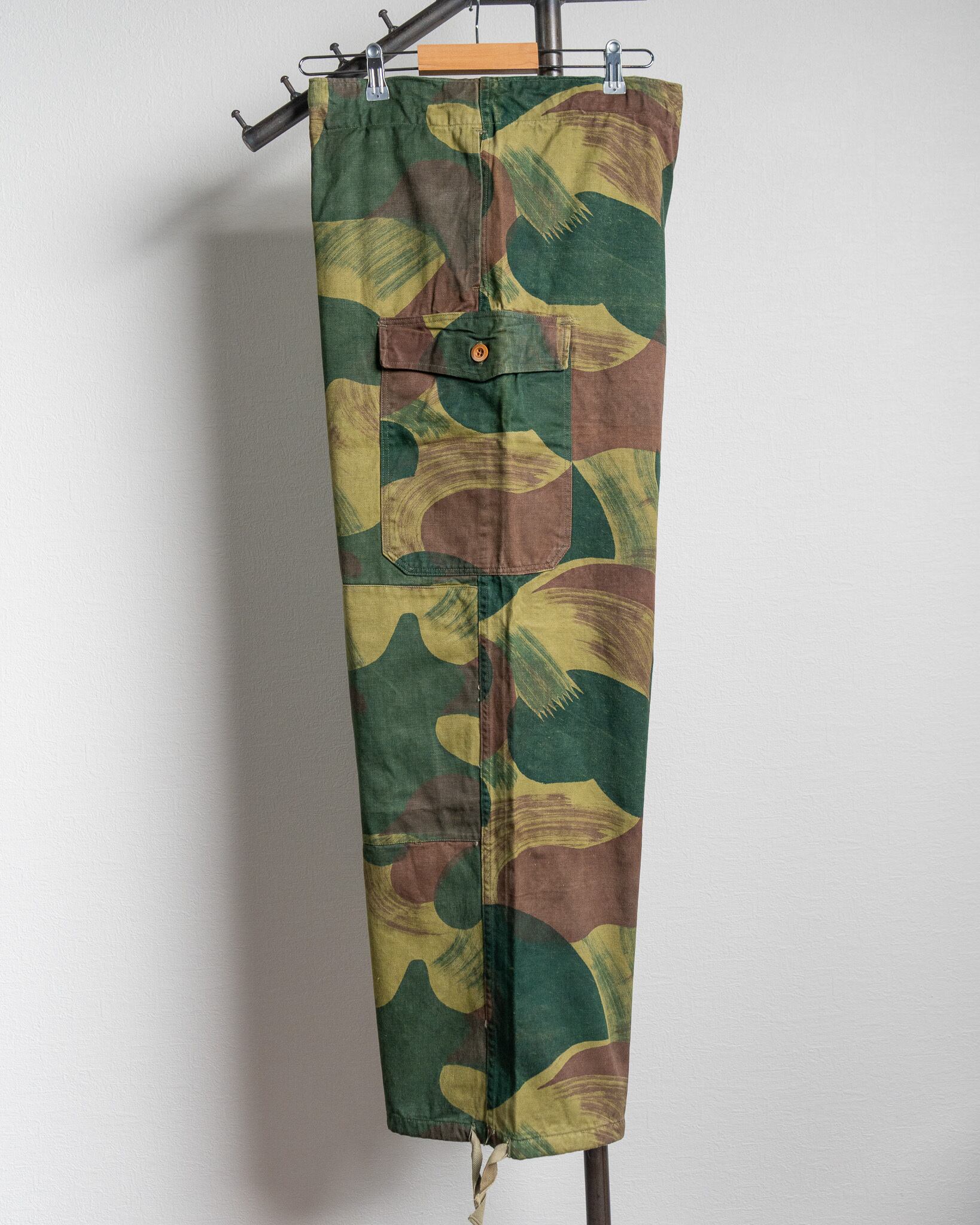 USED】50's Belgian Army Brushstroke Camouflage Trousers 実物