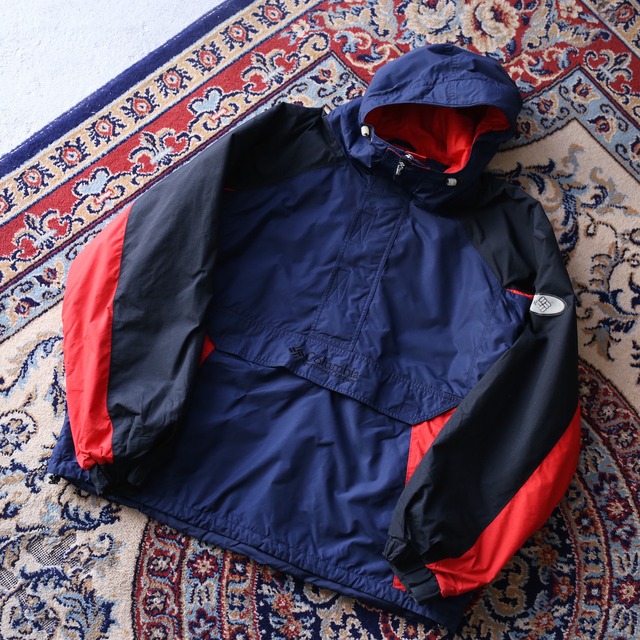 "columbia" loose silhouette half-zip anorak parka