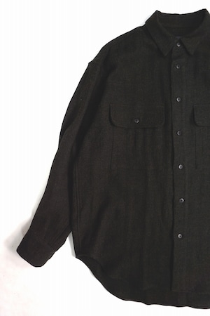 Linen Wool Herringbone L/S Shirt