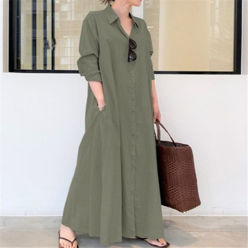 ワンピース ロングスカート ワードスカート ロング ロング丈 袖あり 長袖 シングルブレスト Aライン かわいい 大人可愛い きれいめ シンプル カジュアル 大人 上品 おしゃれ お洒落 大人女子 こなれ感 ラフ ラブリー キュート ガーリー 甘い 無地 春 秋 参観日 20代 30代 40代 レディース 女性用 ママ マタニティ 通勤 デート お出かけ 女子会 お泊まり 休日 イベント 旅行 ホテル レストラン ショッピング 着回し 普段使い M L XL 2XL 3XL 緑 クラレット 黒