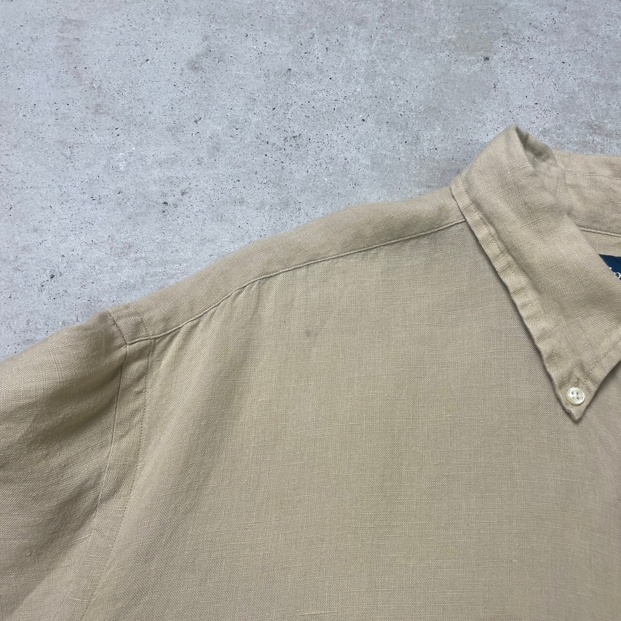 Ralph Lauren ラルフローレン 半袖リネンシャツ CLASSIC FIT メンズ2XL