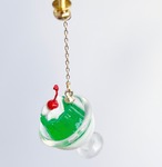 【片耳販売】レトロ可愛いミニチュアゼリーのピアス イヤリング イヤーカフ チャーム　喫茶店