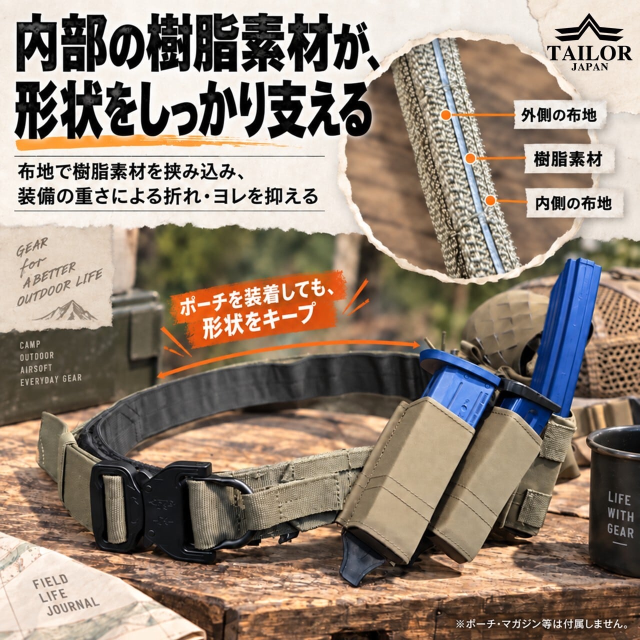 公式【TAILOR JAPAN/テイラージャパン】 デューティーベルト T7-4YYT