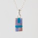 UNIQUE aqua & purple - necklace -