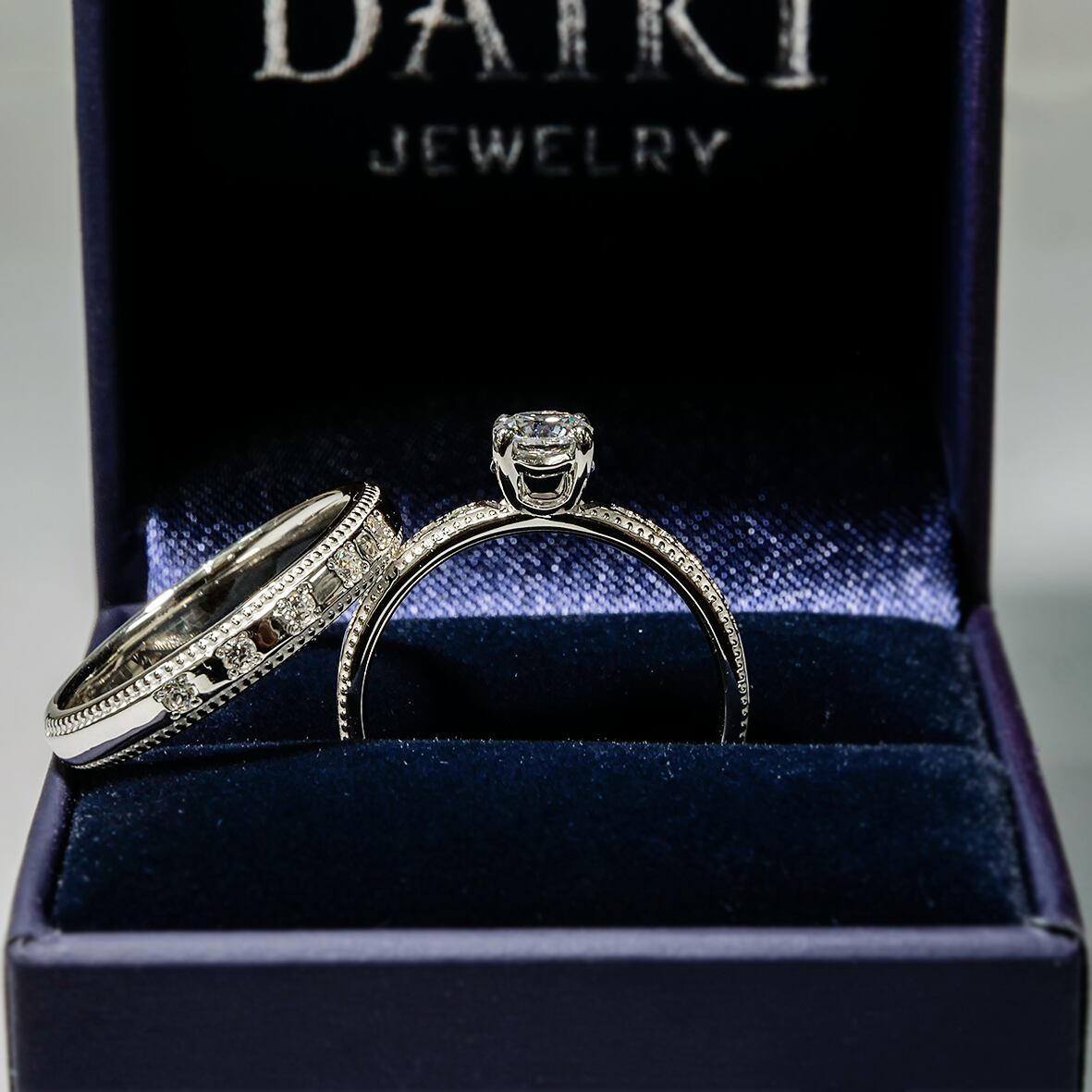 【シルバー結婚指輪 マリッジリング】SV925 モアサナイト 結婚指輪 シルバー マリッジリング ペアリング モアッサナイトシリーズ041
