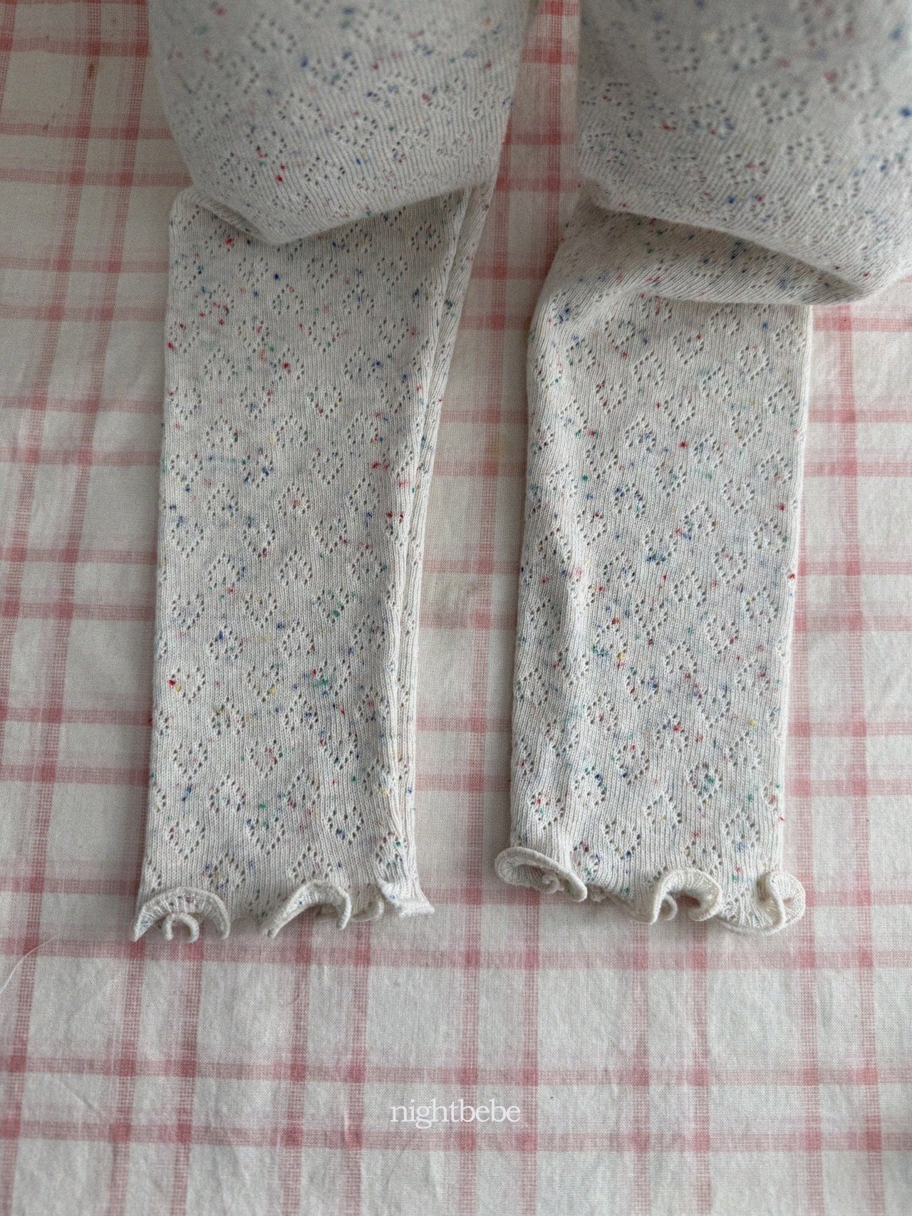 【Night bebe】スプリングレギンス/クリーム(80~120cm)