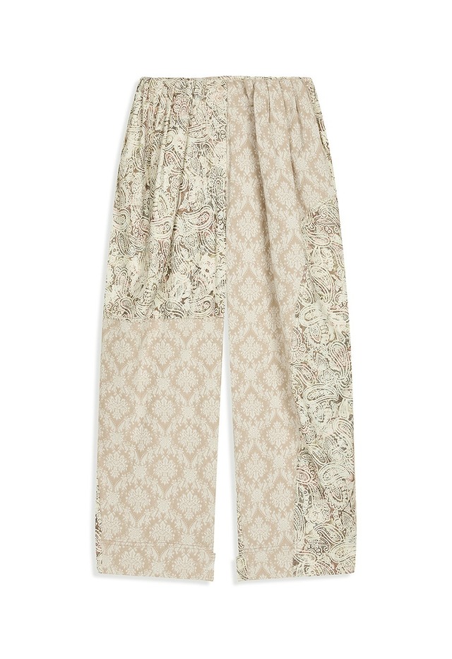[OPEN YY] PAISLEY FULL GATHER PANTS, BEIGE 正規品 韓国ブランド 韓国通販 韓国代行 韓国ファッション オープン ワイワイ 日本 店舗