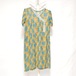 Whole Pattern See-through One Piece Blue&Light Brown
