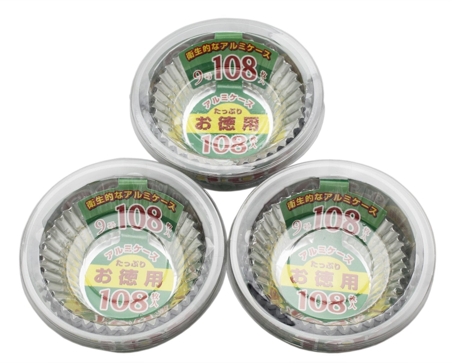 【努力特価】お弁当 ケース アルミ おかず入れ 9号 3個パック 108枚入 計324枚