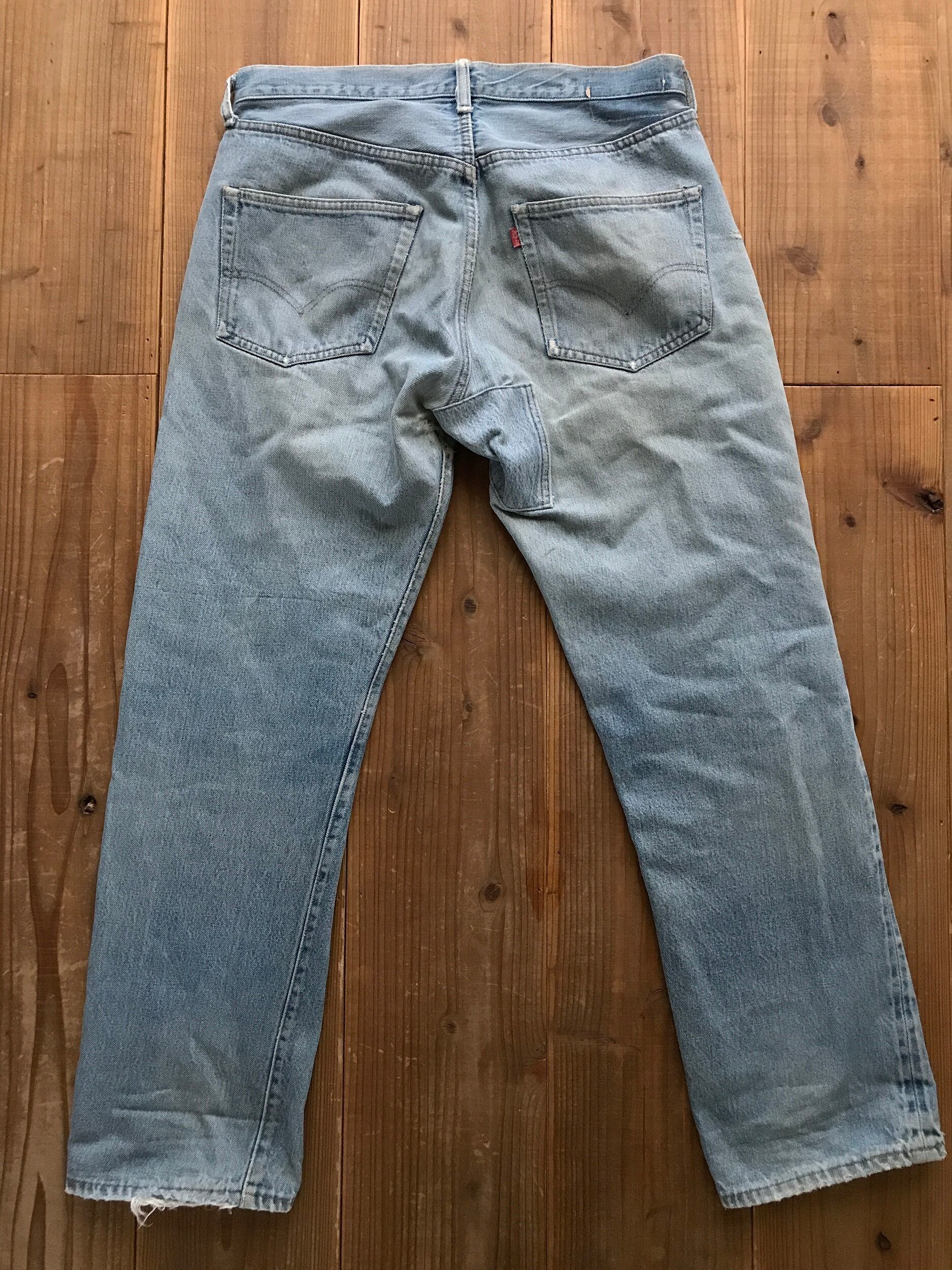 70's Levi's 501 66後期　2ボタン　リペア跡多数